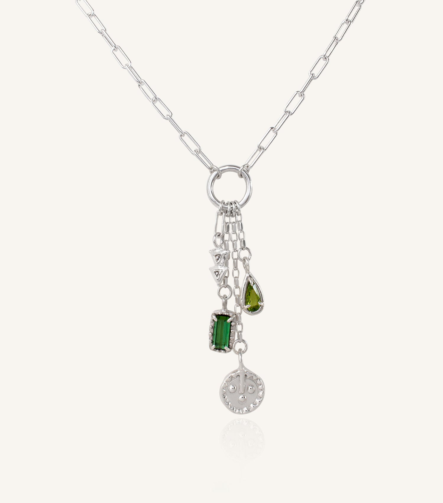 KIKUNDI TALISMAN CHARM NECKLACE - GREEN