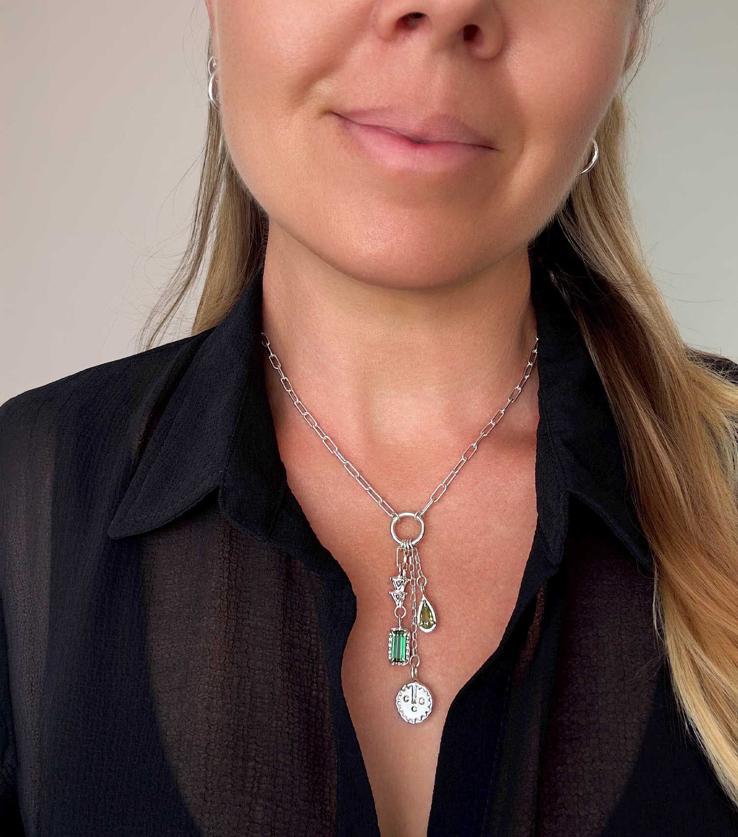 KIKUNDI TALISMAN CHARM NECKLACE - GREEN