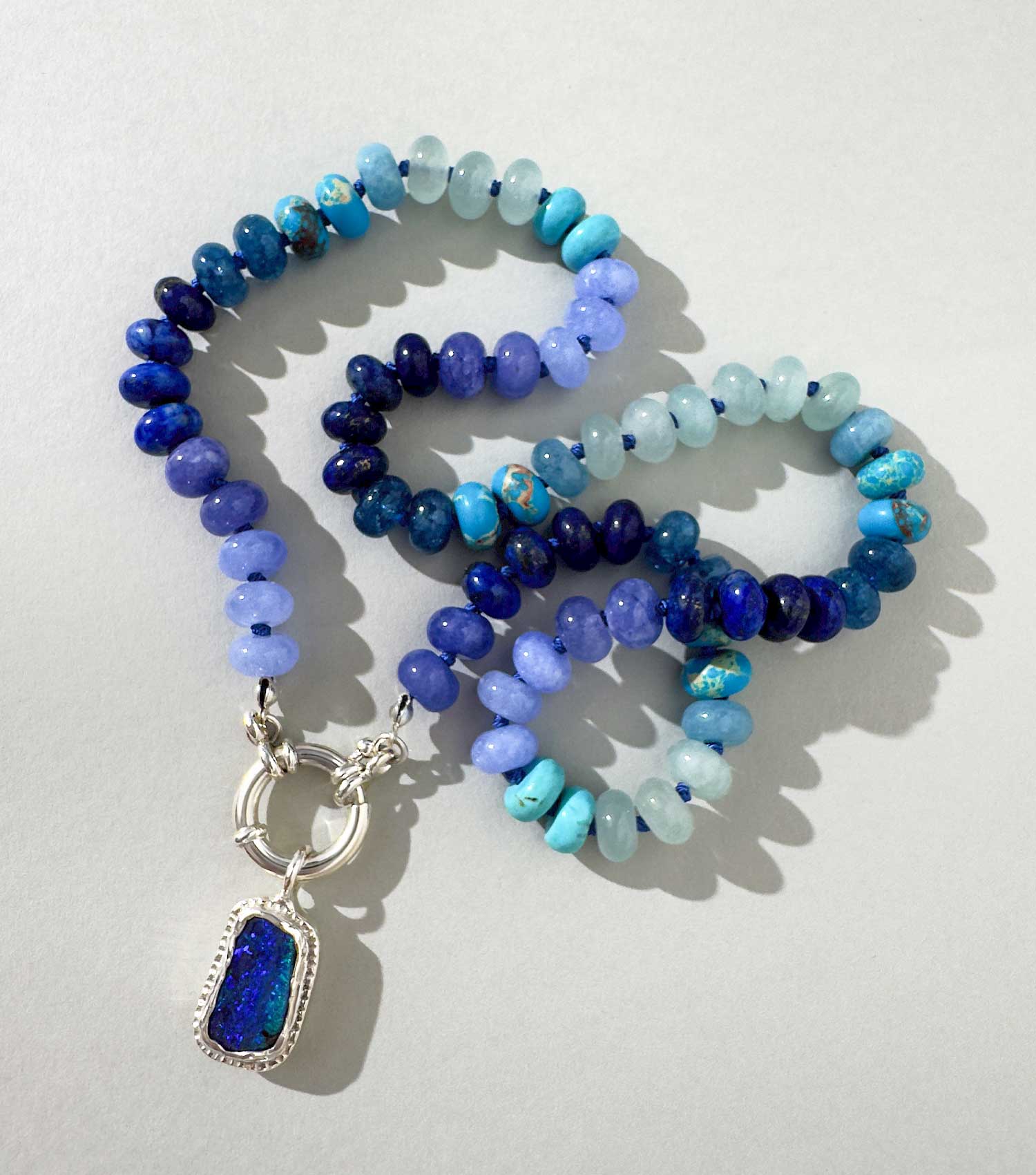 ZEVA OPAL BEADED NECKLACE