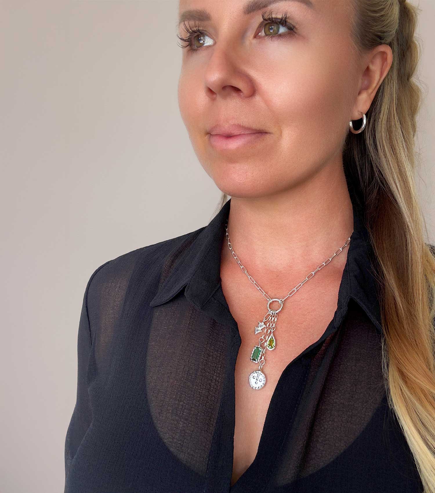 KIKUNDI TALISMAN CHARM NECKLACE - GREEN