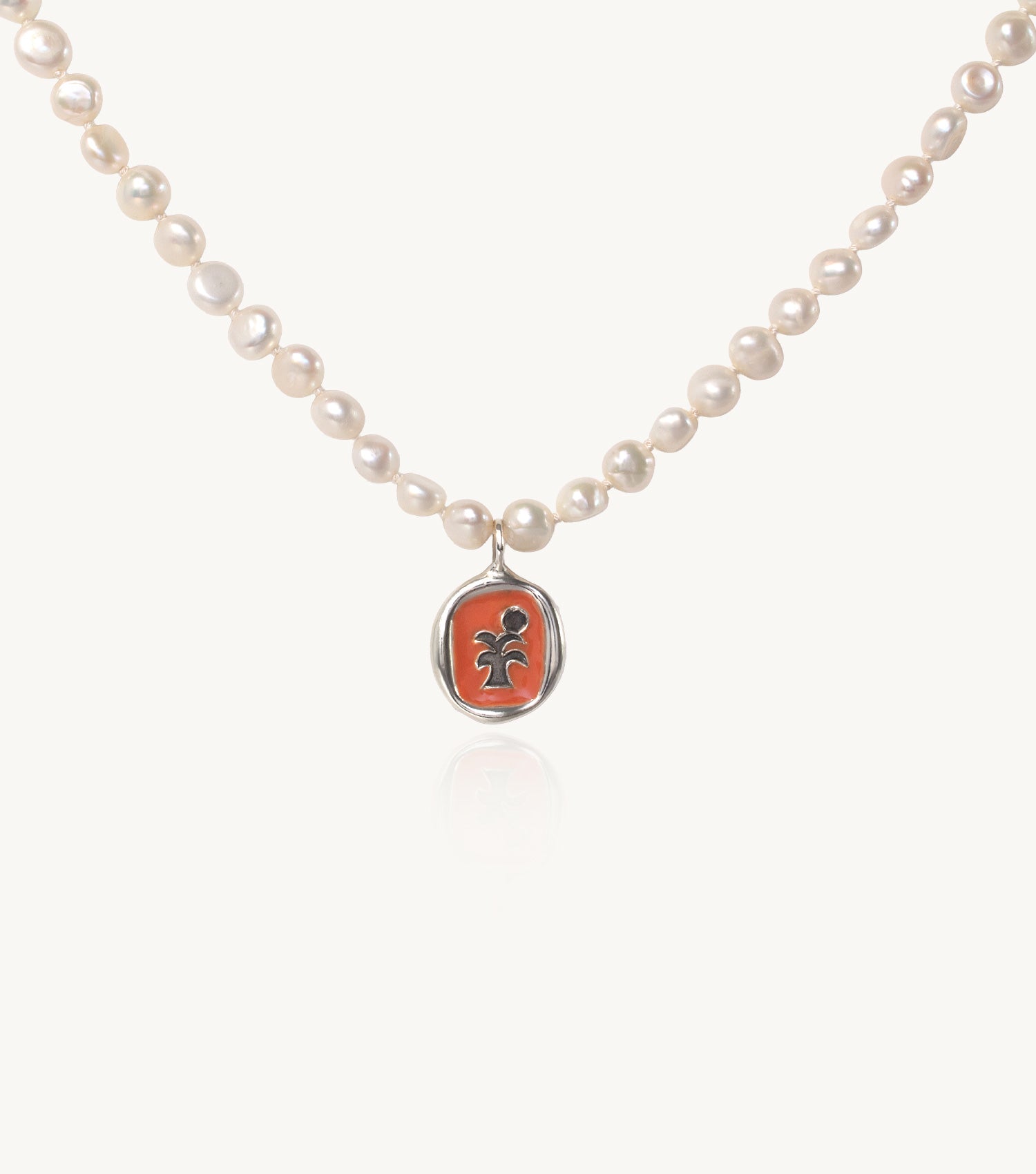 KISIWA PEARL & ENAMEL NECKLACE