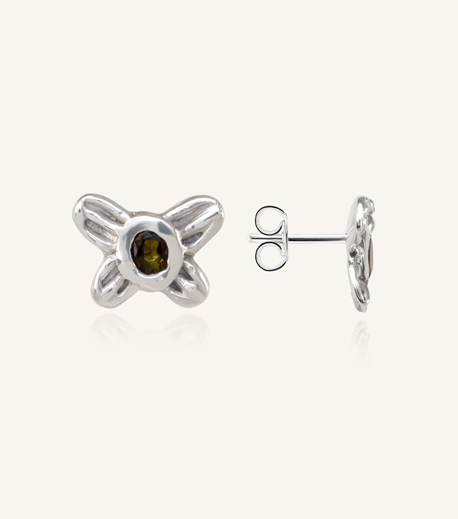 NANDI BUTTERFLY STUDS - GREEN