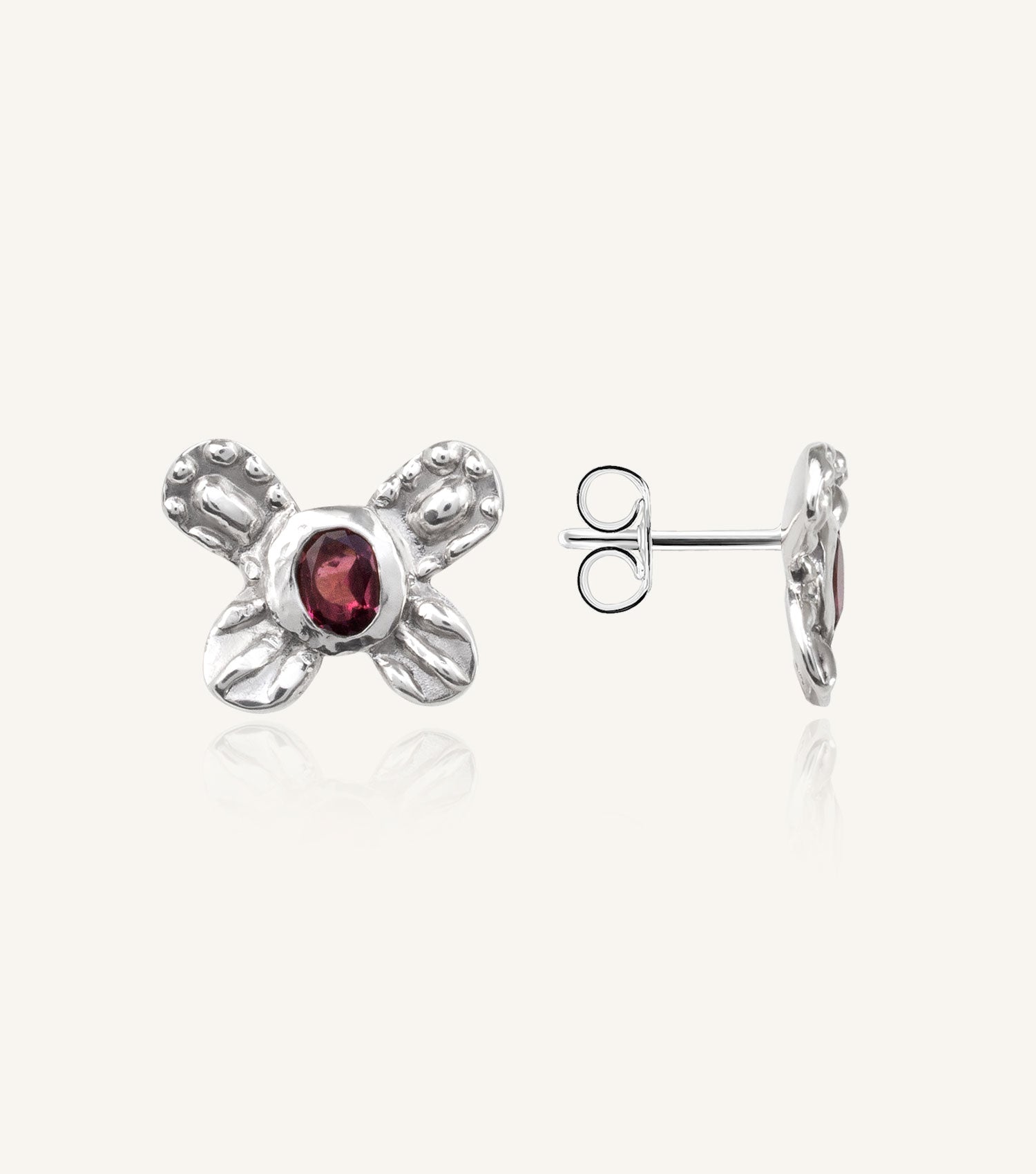 NANDI BUTTERFLY STUDS - PINK