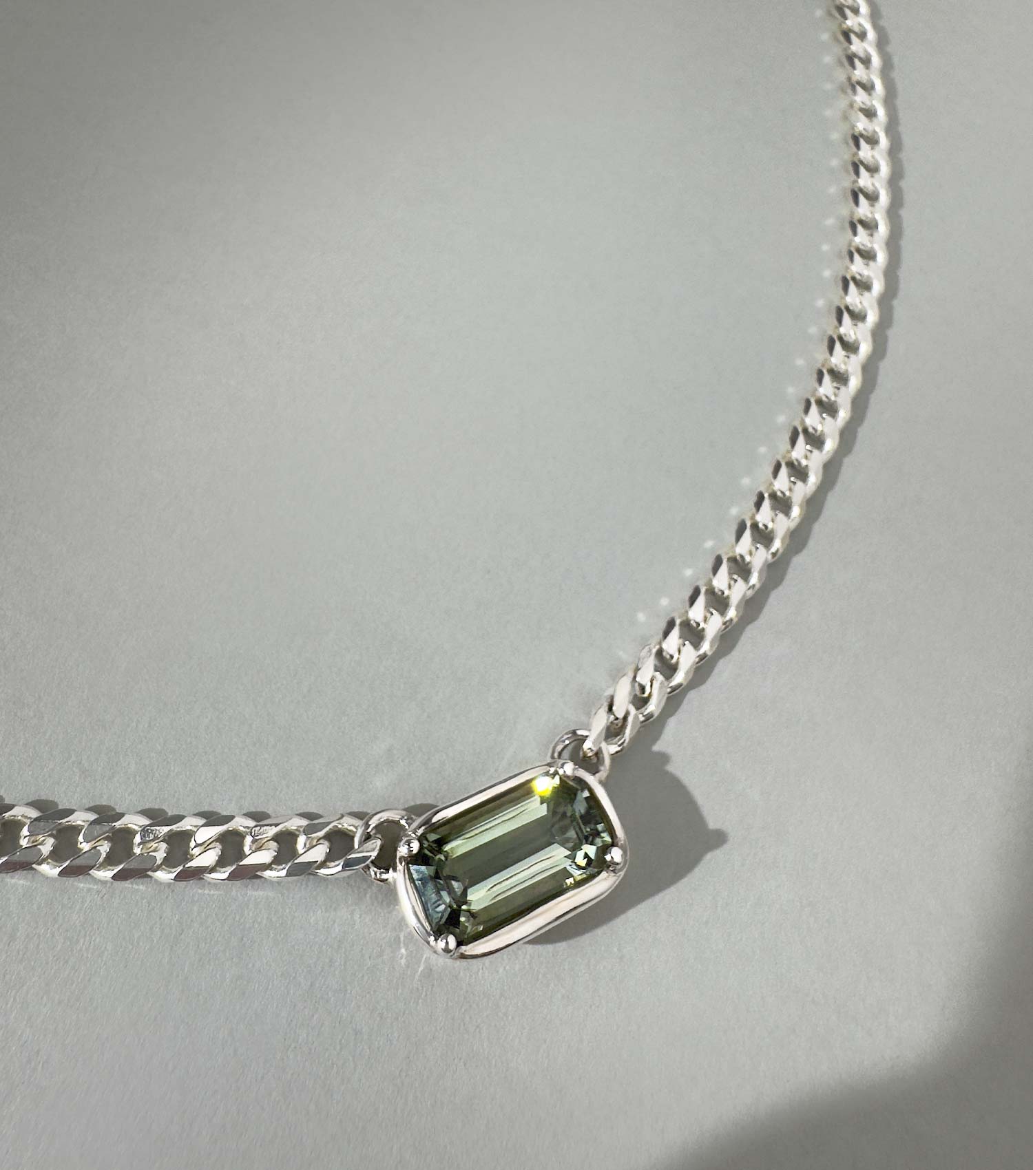 SEREN GREEN AMETHYST NECKLACE