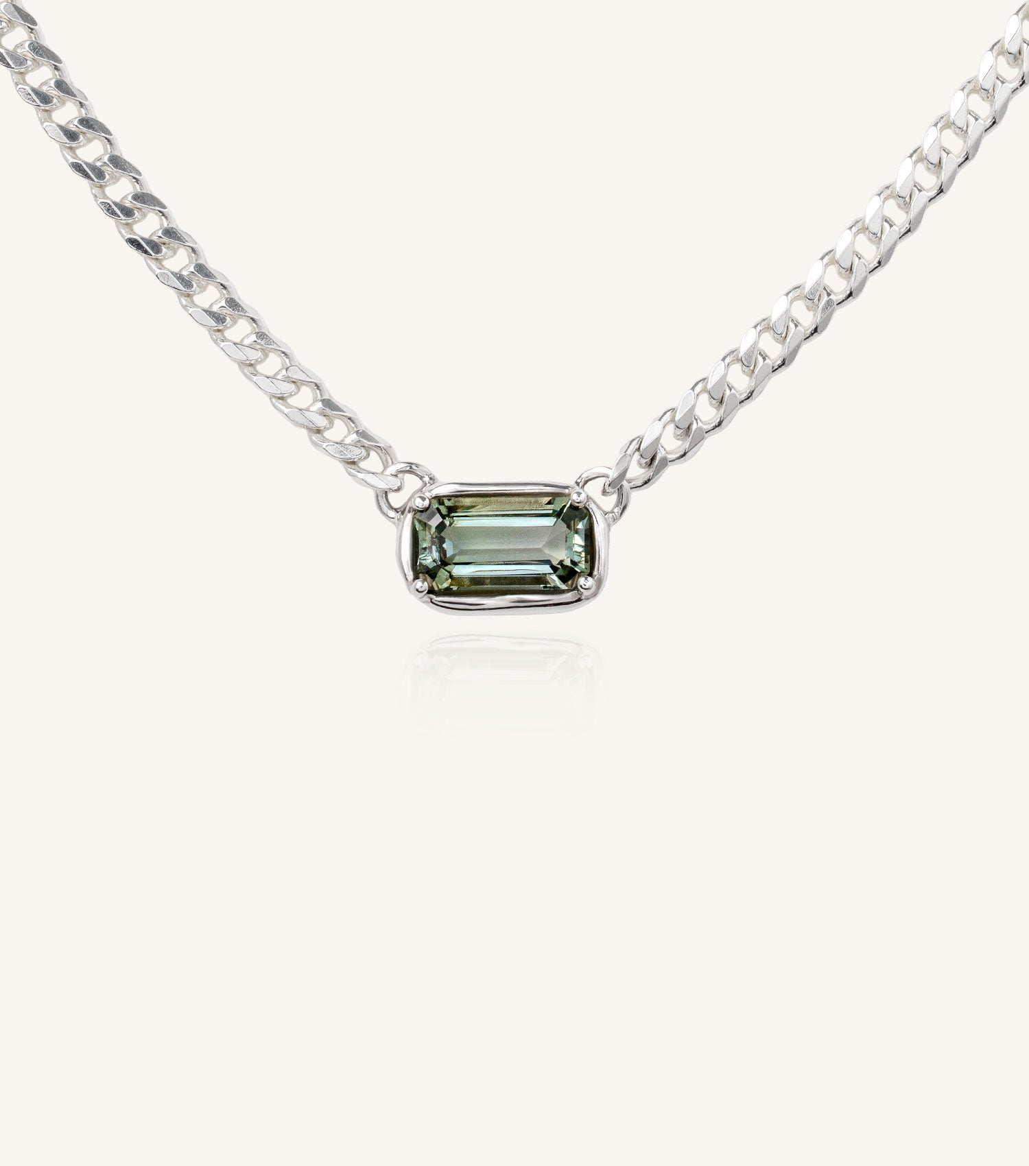 SEREN GREEN AMETHYST NECKLACE