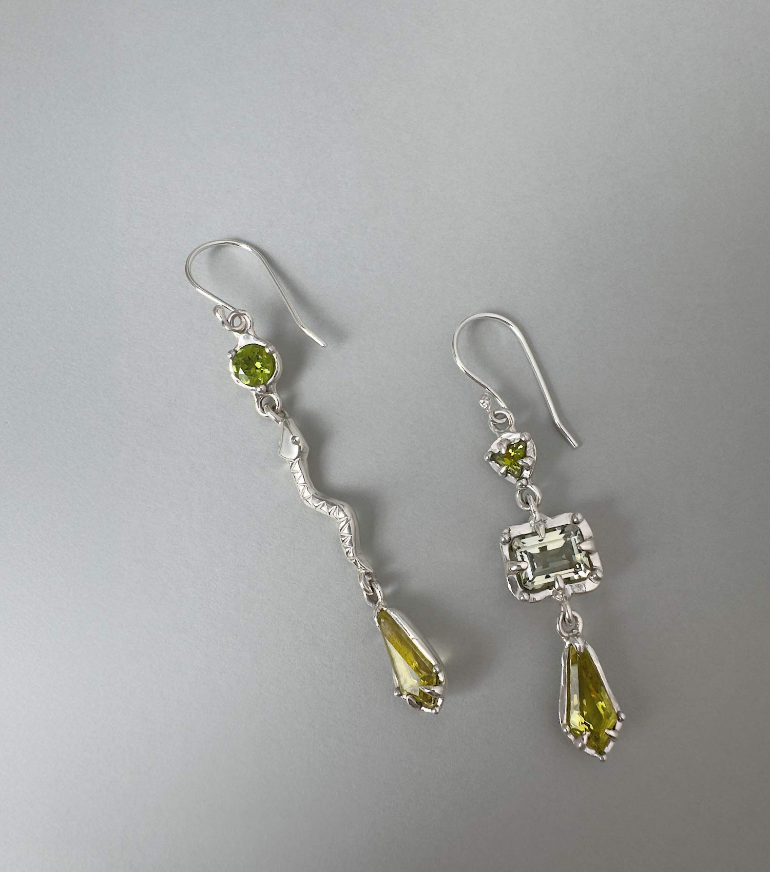 SERPIRA SNAKE GEMSTONE EARRINGS