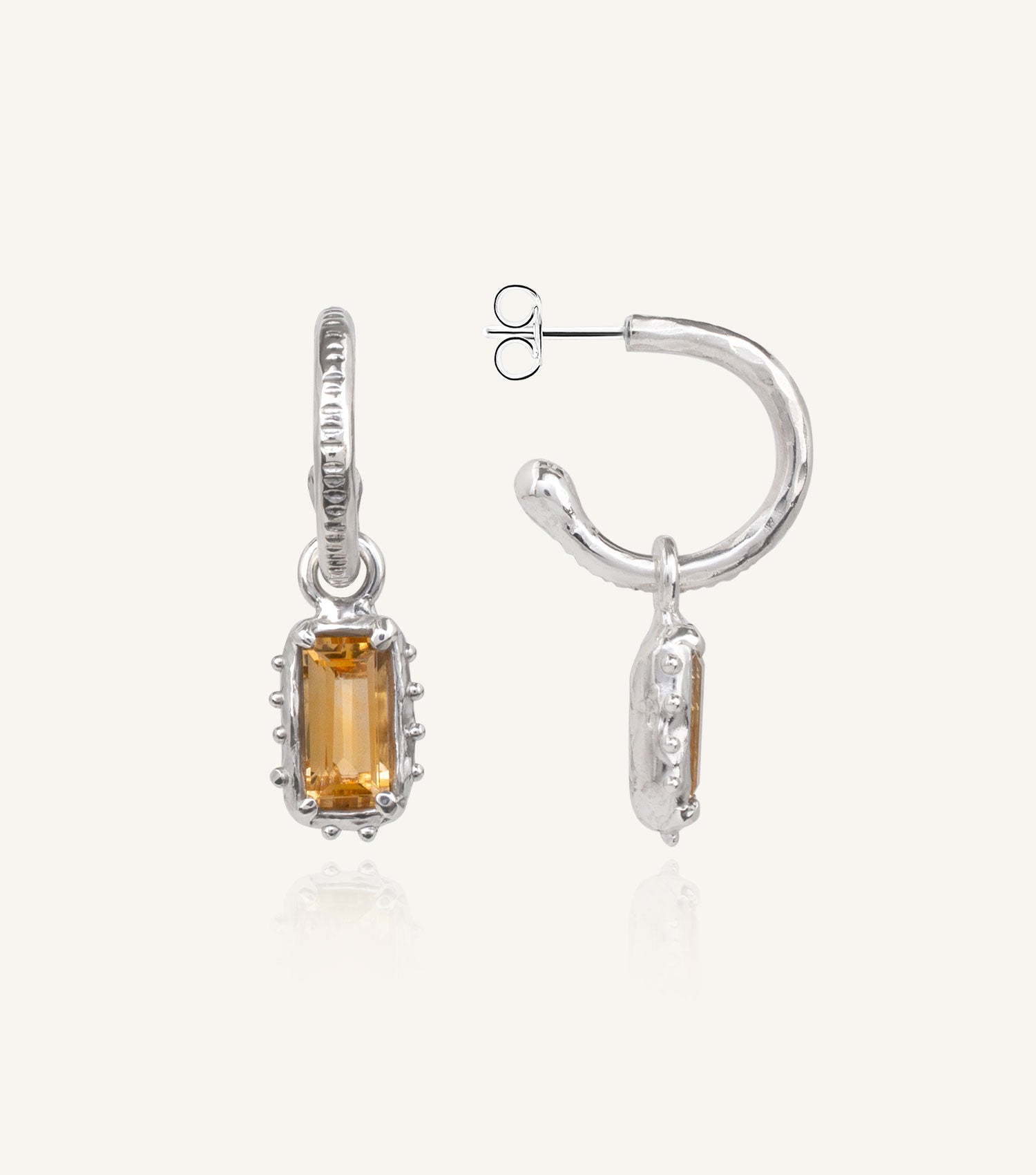 SOLARA CITRINE CHARM EARRINGS